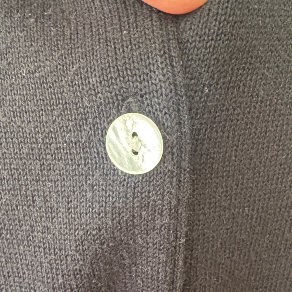 Black Maternity Button-Up Cardigan - Picture 3 of 8